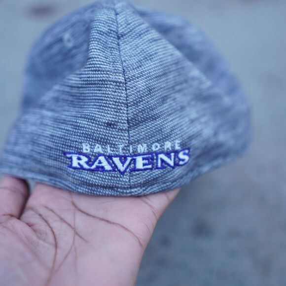 Baltimore Ravens ’47 Brand Crash Line Contender Hat Gray Black NFL Cap - Picture 2 of 12